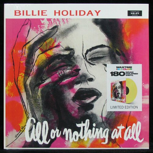 Виниловая пластинка WaxTime In Color Billie Holiday – All Or Nothing At All (coloured vinyl) holiday billie all or nothing at all lp 180gr yellow vinyl