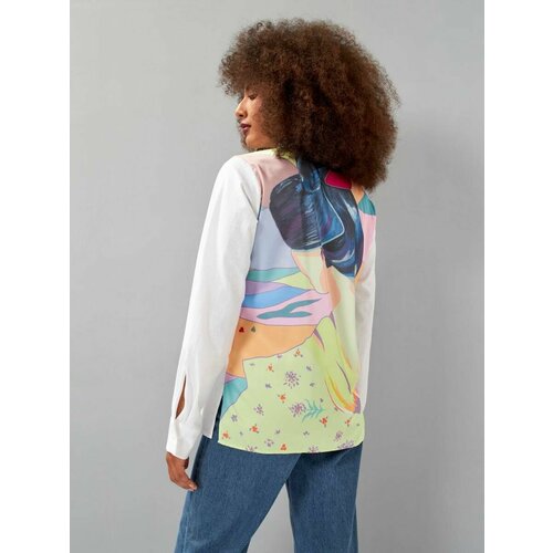 фото Рубашка , размер s-m, желтый, белый art&wear