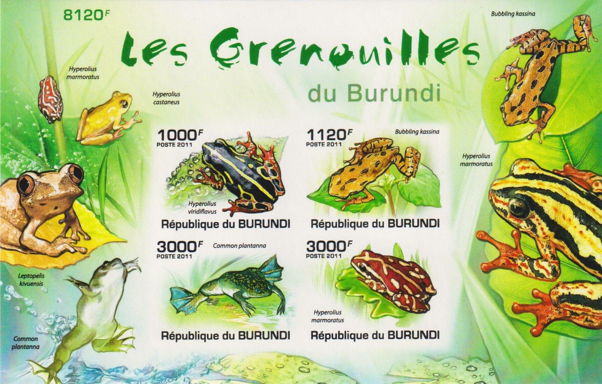 Почтовые марки Бурунди 2011г. 