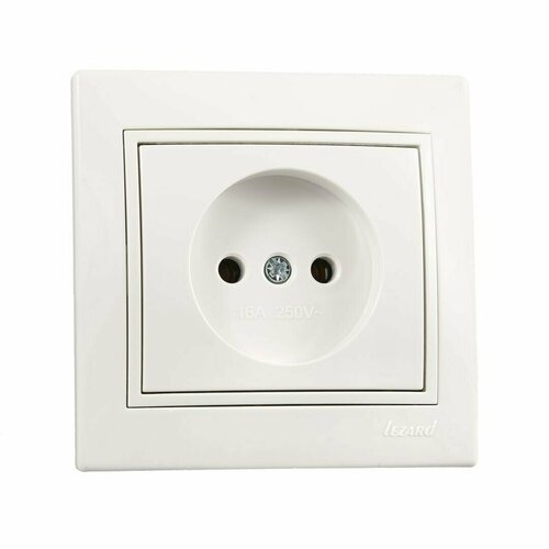 Розетка LEZARD MIRA без заземления белая 1064₽
