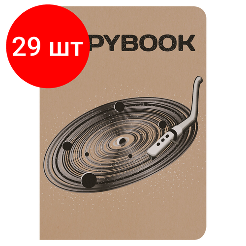 Комплект 29 шт, Тетрадь 60 л. в клетку обложка крафт, бежевая бумага 70 г/м2, сшивка, В5 (179х250 мм), винил, BRAUBERG, 403808 тетрадь 60 л в клетку обложка крафт бежевая бумага 70 г м2 сшивка в5 179х250 мм винил brauberg 4 шт