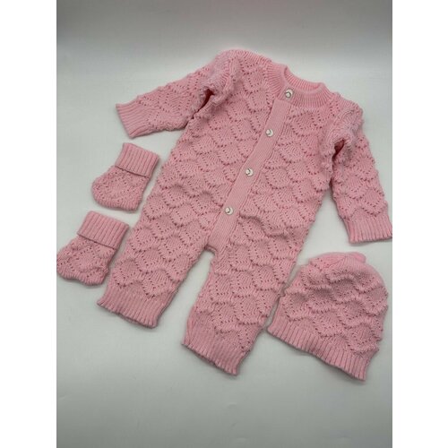 Комплект одежды , размер 68, розовый