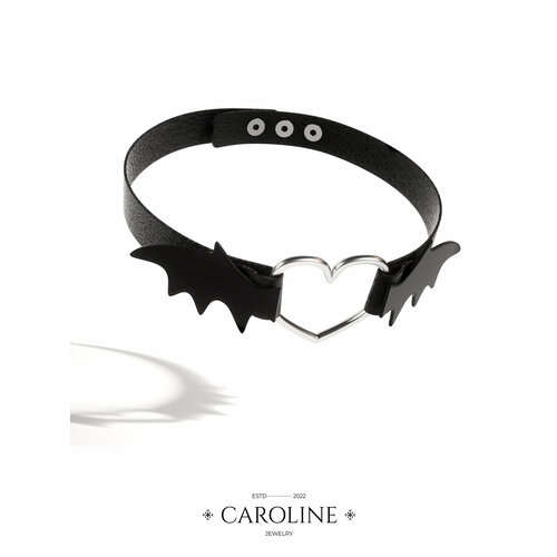 фото Чокер caroline jewelry, длина 39.5 см., черный