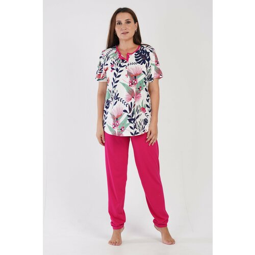 Пижама Vienetta, размер 1XL, розовый халат vienetta размер 1xl розовый