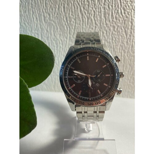 фото Наручные часы 2001001, серый, серебряный tachymeter