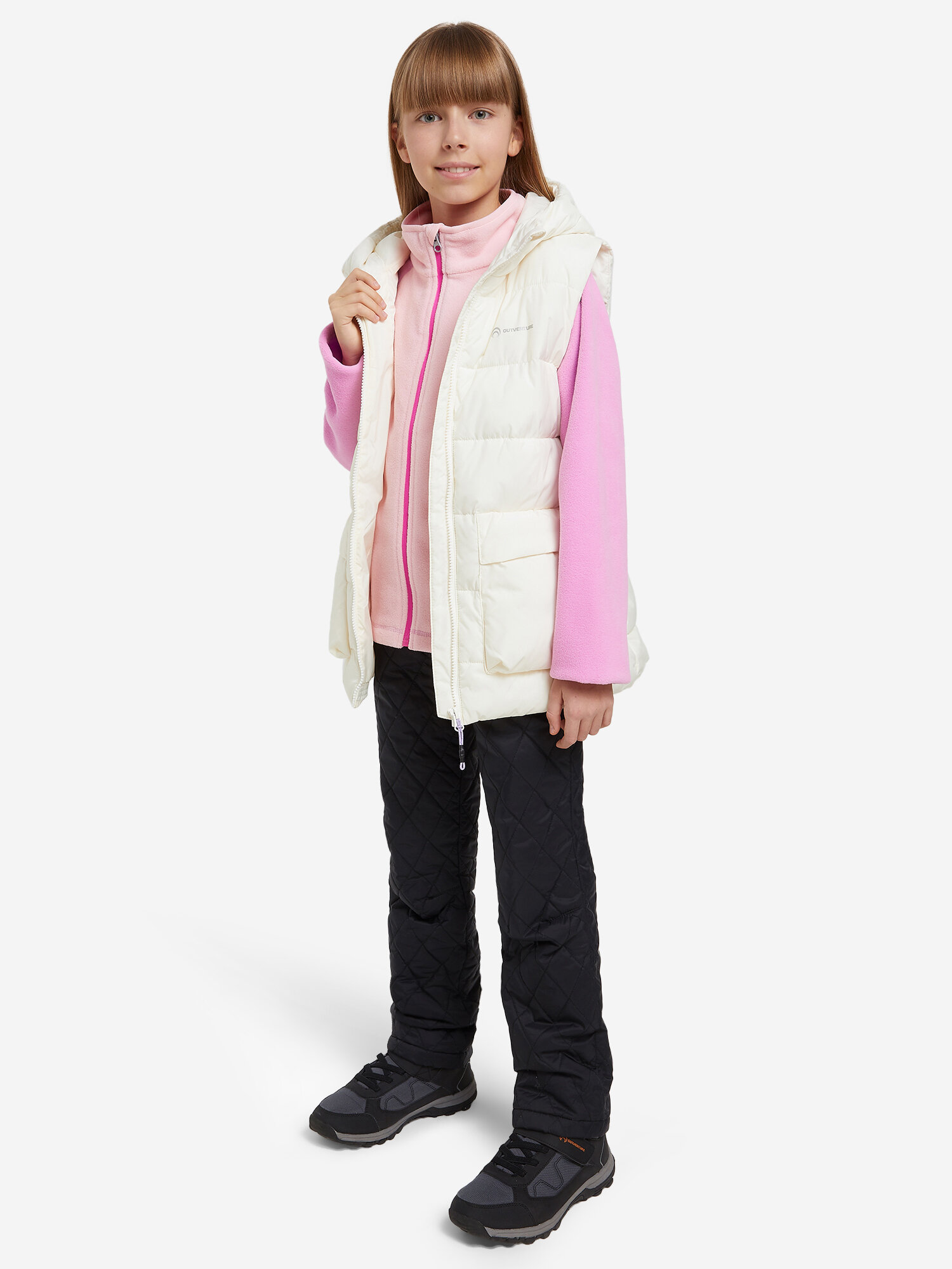 Жилет утеплённый OUTVENTURE, размер 146-152, кремовый — фото 1