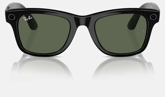 Камера-очки RAY-BAN | META WAYFARER черная оправа серо-зеленые линзы M