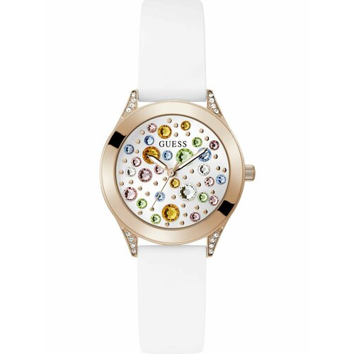 Наручные часы GUESS GW0678L4, белый, розовый наручные часы guess женские наручные часы guess gw0530l6 золотой белый