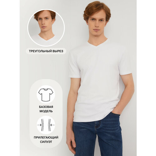 фото Футболка zolla, размер xxl, белый