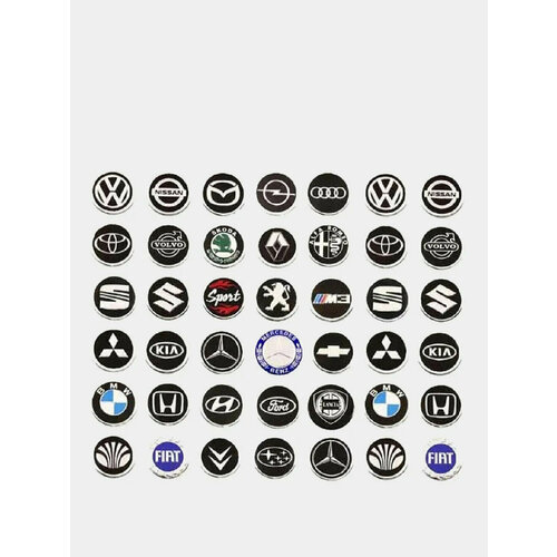 Наклейки на колесные диски с логотипом авто Марки авто renault Размер 65 1199₽