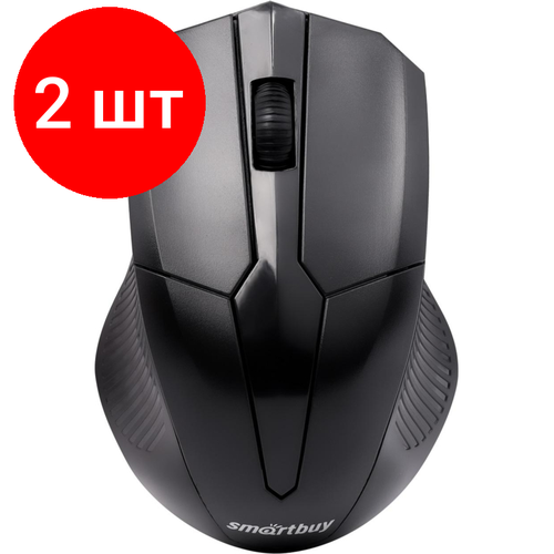 Комплект 2 штук, Мышь компьютерная Smartbuy ONE 303AG-K WLS черная (SBM-303AG-K)/50 комплект 5 штук мышь компьютерная smartbuy one 358ag k wls черная sbm 358ag k 100