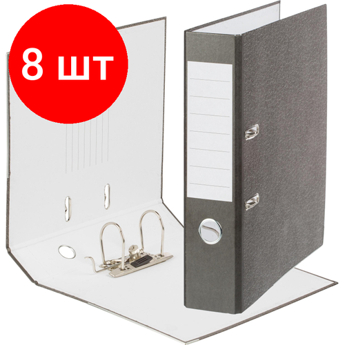 Комплект 8 штук, Папка-регистратор,75мм Attache Economy мет. угол_бюджет реестр ч/б комплект 8 штук папка регистратор 75мм attache economy мет угол бюджет реестр ч б