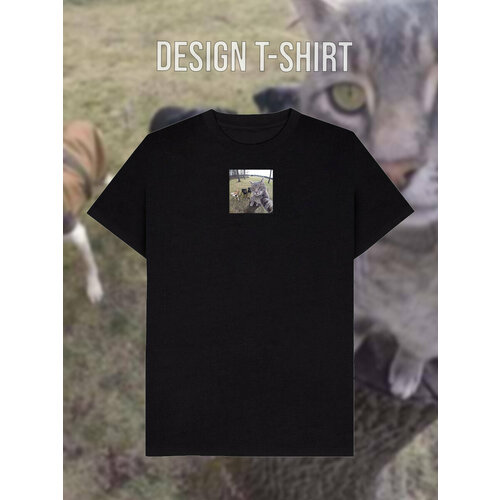 фото Футболка, размер 56, черный design t-shirt