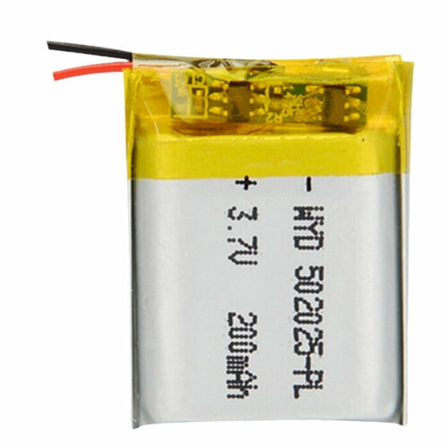 Аккумулятор (батарея) 502025 200mAh 3,7v (25х20х5 мм)
