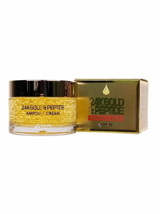 EYENLIP Крем с пептидами 24K GOLD & PEPTIDE AMPOULE CREAM, 50гр