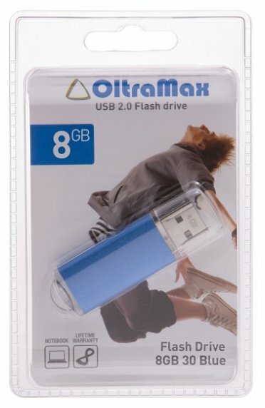 Накопитель USB 2.0 64GB OltraMax 30 синий - фото №15