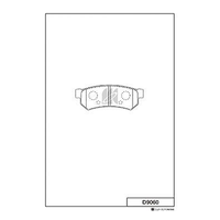 MK KASHIYAMA D9060H (D906001_MK) колодки дисковые з.\ Daewoo (Дэу) optra / Lacetti (Лачети) / forenza 1.4 / 1.6 / 1.8 06