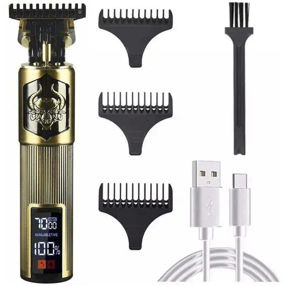 фото Триммер Бык с 3 насадками/ Триммер для бороды и усов/ Машинка для стрижки/ Электробритва от Shark-Shop