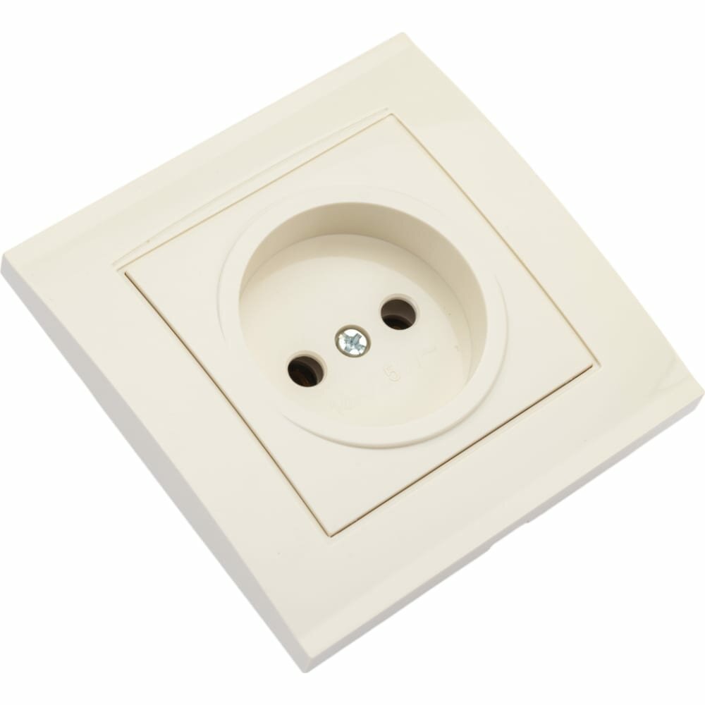 Розетка 1-м СП Бриллиант 16А IP20 сл. кость 7948806 Universal - фото №3