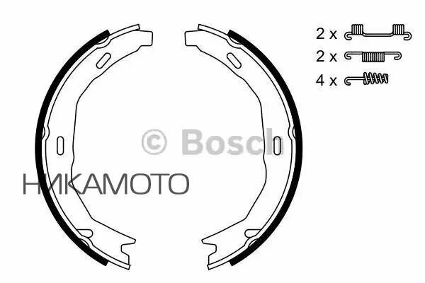 BOSCH 0986487723 Колодки тормозные барабанные