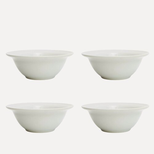 Изображение товара Набор фарфоровых тарелок с полями 430 мл, 4 шт