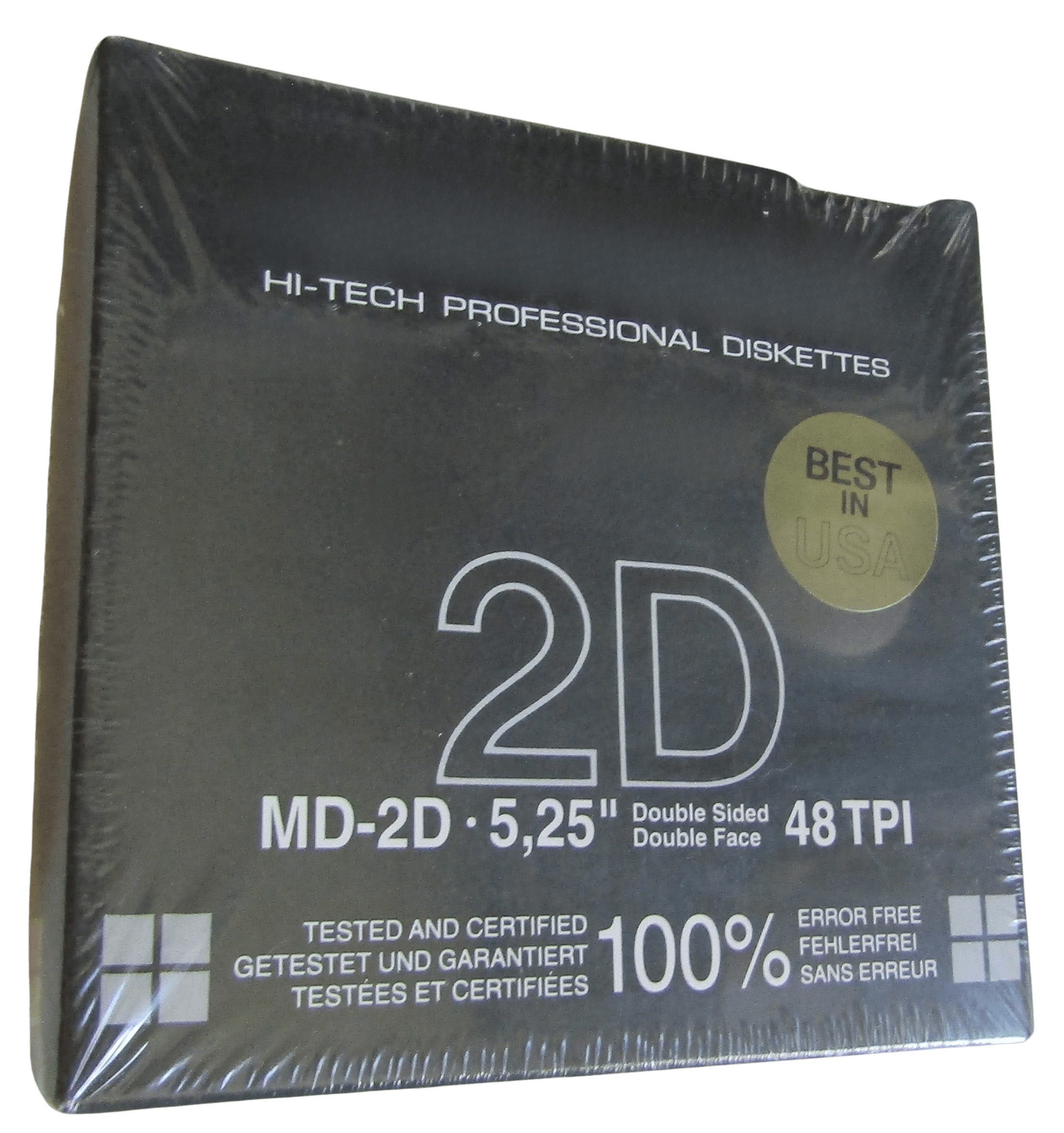 MD-2D Дискеты 5.25" (130мм) 1.2Мб 48TPI. Коробка 10 штук
