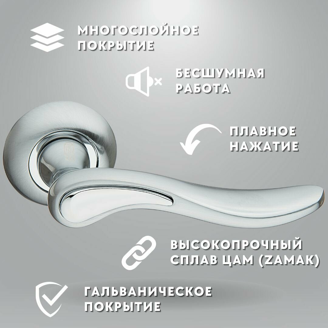 комплект ручки+ замок без запия slt черный 100-п а-253gr/pc - фото №2