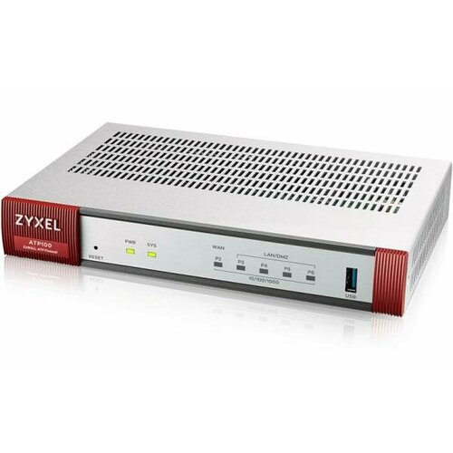 Межсетевой экран Zyxel ATP100, 1xWAN GE, 1xOPT GE (LAN/WAN), 3xLAN/DMZ GE, 1xUSB3.0, AP Controller (8/24), NebulaFlex Pro, с подпиской Gold на 1 год ( монопод manfrotto cf 5 sec mvmxproc5