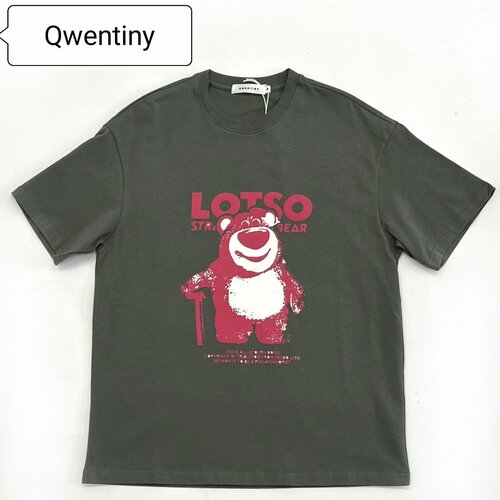 фото Футболка qwentiny, размер 3xl, серый