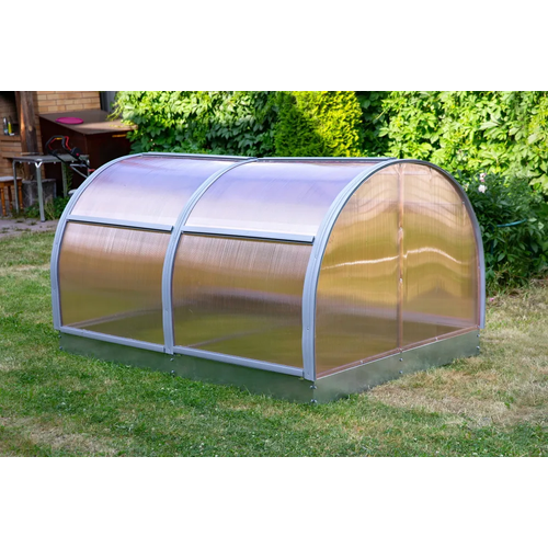 Парник ТМК Прогресс-мини new (1,5 х 2 х 1,18 м), поликарбонат Нано 4 мм, с оцинкованной грядкой