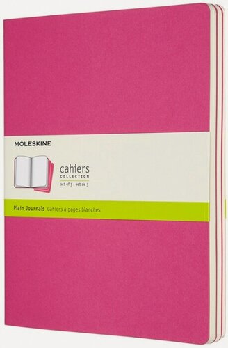Изображение товара Moleskine CH023D17 Блокнот moleskine cahier journal xlarge 190х250 мм обложка картон, 120 стр, нелинованный розовый неон (3 шт)