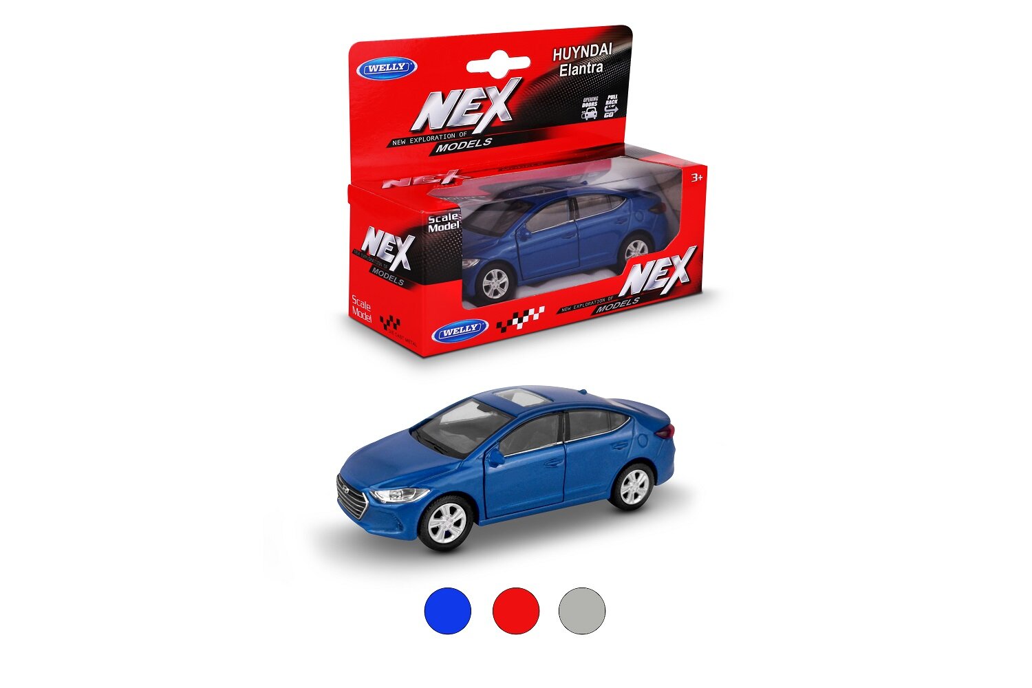 Модель машины Hyundai Elantra, масштаб 1:38 Welly - фото №18