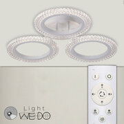 Люстра потолочная светодиодная для кухни в спальню с пультом WEDO LIGHT