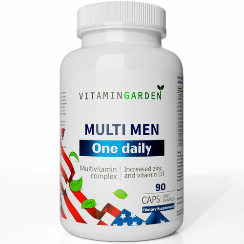 Витамины для мужчины капсулы, комплекс для мужского здоровья, Мультивитамины, БАДы для энергии, выносливости, 90 капсул