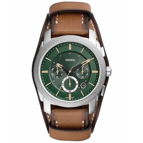 фото Наручные часы fossil neutra, зеленый, коричневый