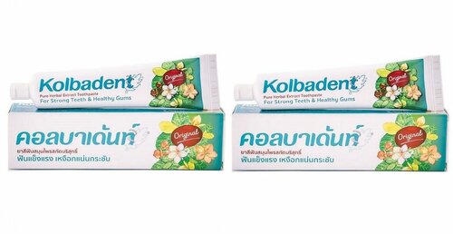 Зубная паста Kolbadent, Herbal Toothpaste, 160 гр, 2 шт.
