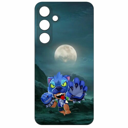 Чехол-накладка Krutoff Soft Case Brawl Stars - Оборотень Леон для Samsung Galaxy S24+ черный чехол накладка krutoff soft case brawl stars оборотень леон для samsung galaxy a05s черный