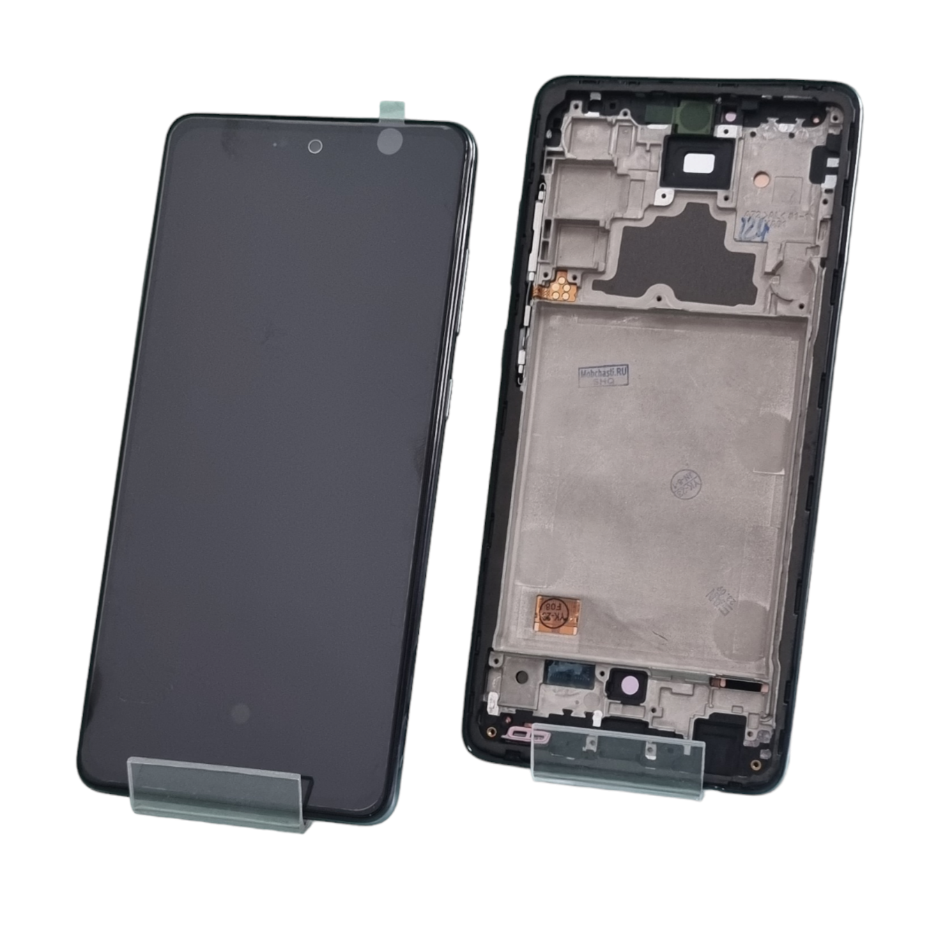 Дисплей Samsung Galaxy A72/SM A725F с сенсором в рамке черный (OLED)
