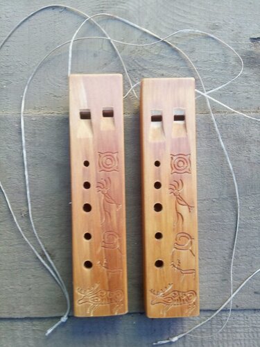 Изображение товара TMA-SDP-Pent Двойная флейта "Парочка", Таежная Музыкальная Артель