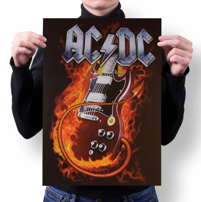 Плакат AC/DC, Эй-си/ди-си №5, А4