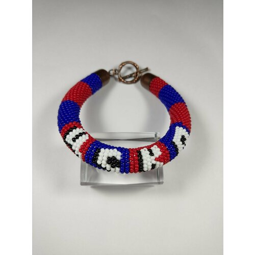 Плетеный браслет, 1 шт., размер 21 см, черный, красный