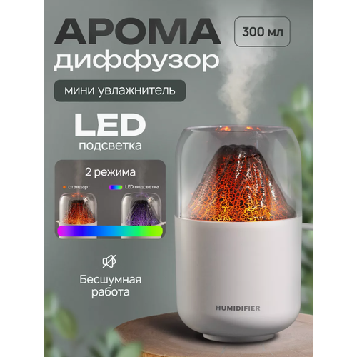 Увлажнитель воздуха вулкан электрический аромадиффузор мини увлажнитель белый LEMIL 134900₽