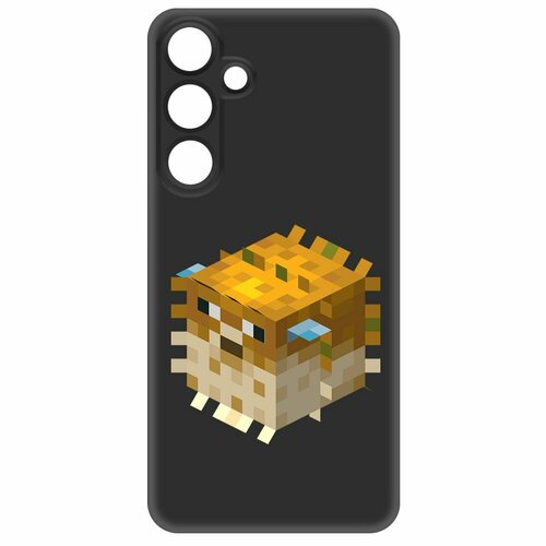 Чехол-накладка Krutoff Soft Case Minecraft-Иглобрюх для Samsung Galaxy S24+ черный чехол накладка krutoff soft case minecraft иглобрюх для samsung galaxy s21 g991 черный