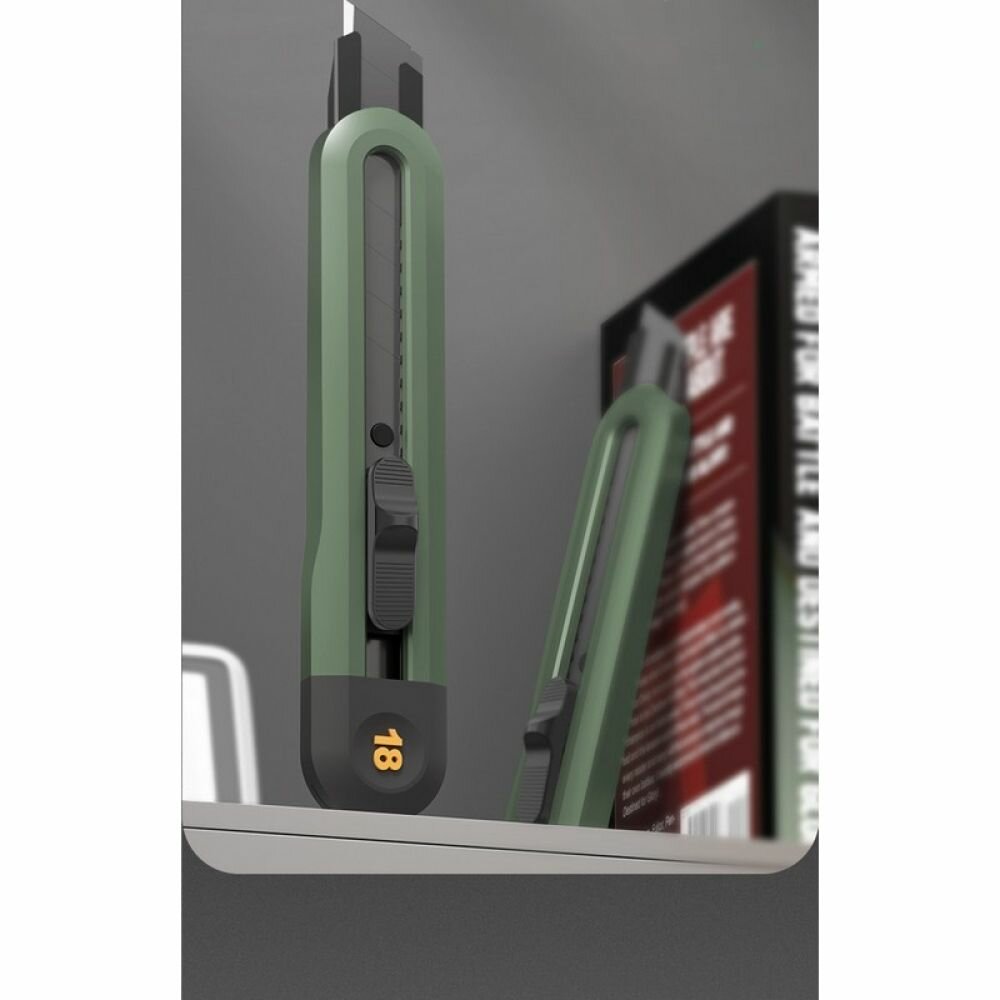Набор технических ножей "Home Series Green" Deli (ножи 9мм+18мм+Т-образный)
