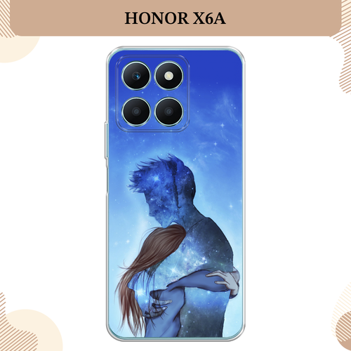 Силиконовый чехол Влюбленная пара небо на Honor X6A / Хонор X6A силиконовый чехол влюбленная пара небо на honor 8x хонор 8х