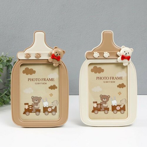 SUI Фоторамка пластик 13х18 см Детская бутылочка микс 17х35х28 см 1050₽