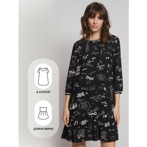 фото Платье zolla, размер m, черный