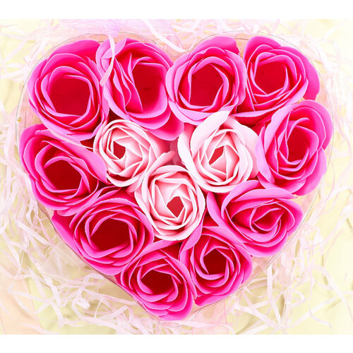 Мыльные розы, подарочный набор для женщин, подарок на день влюбленных, 14 февраля, 8 марта, девушке, маме, розовый