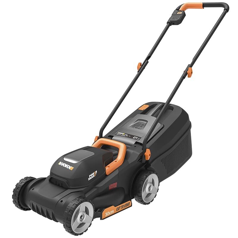 Аккумуляторная газонокосилка WORX WG730E, 30 см, бесщеточная, 20В, 4Ач х 1, ЗУ 2А