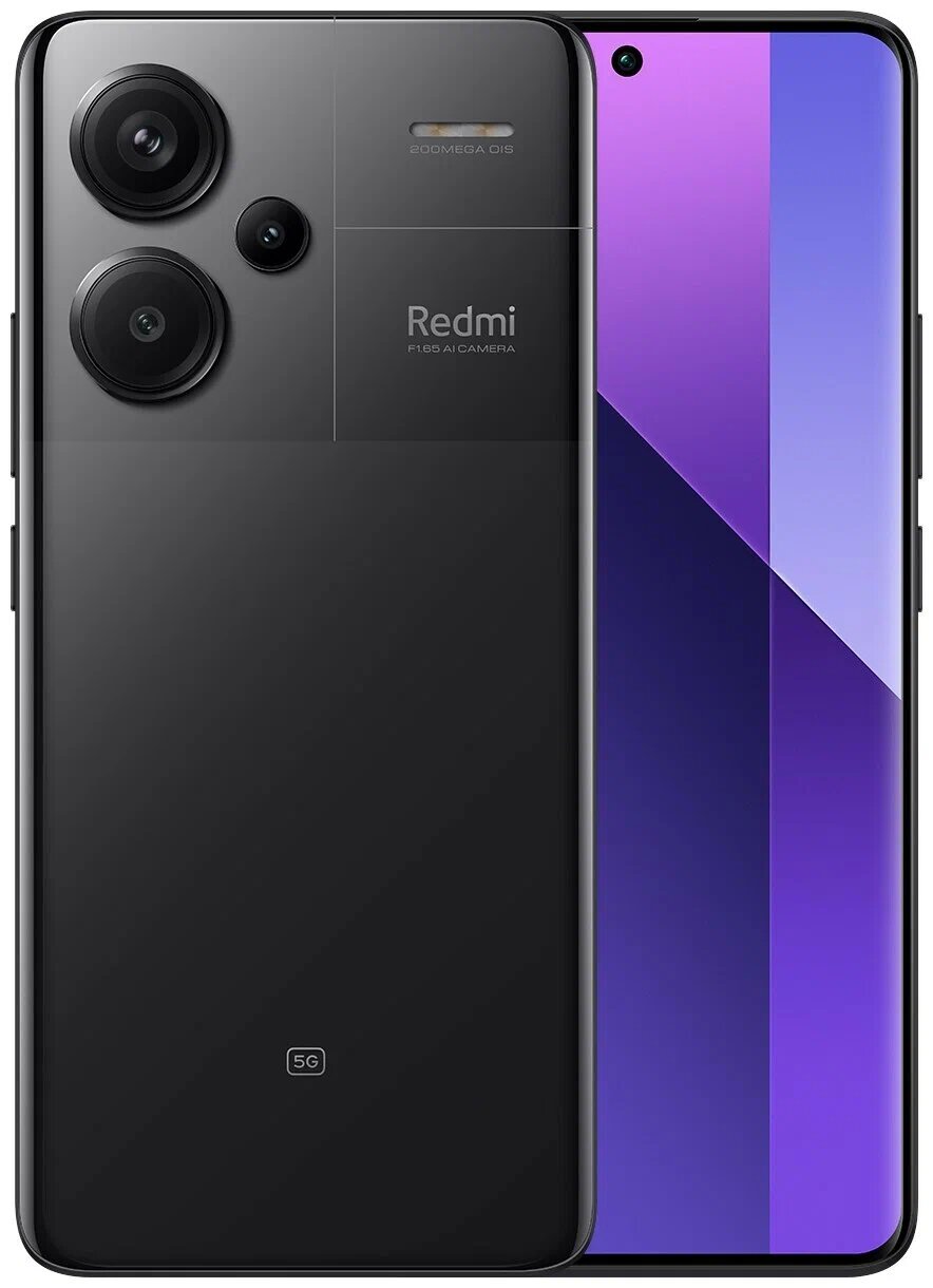 Смартфон Xiaomi Redmi Note 13 Pro+ 12/512 ГБ RU, Dual: nano SIM + eSIM, midnight black